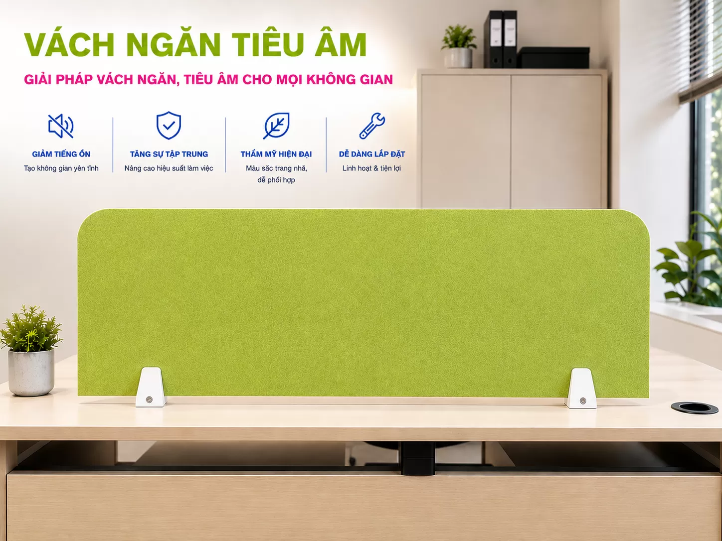 Vách ngăn văn phòng tiêu âm
