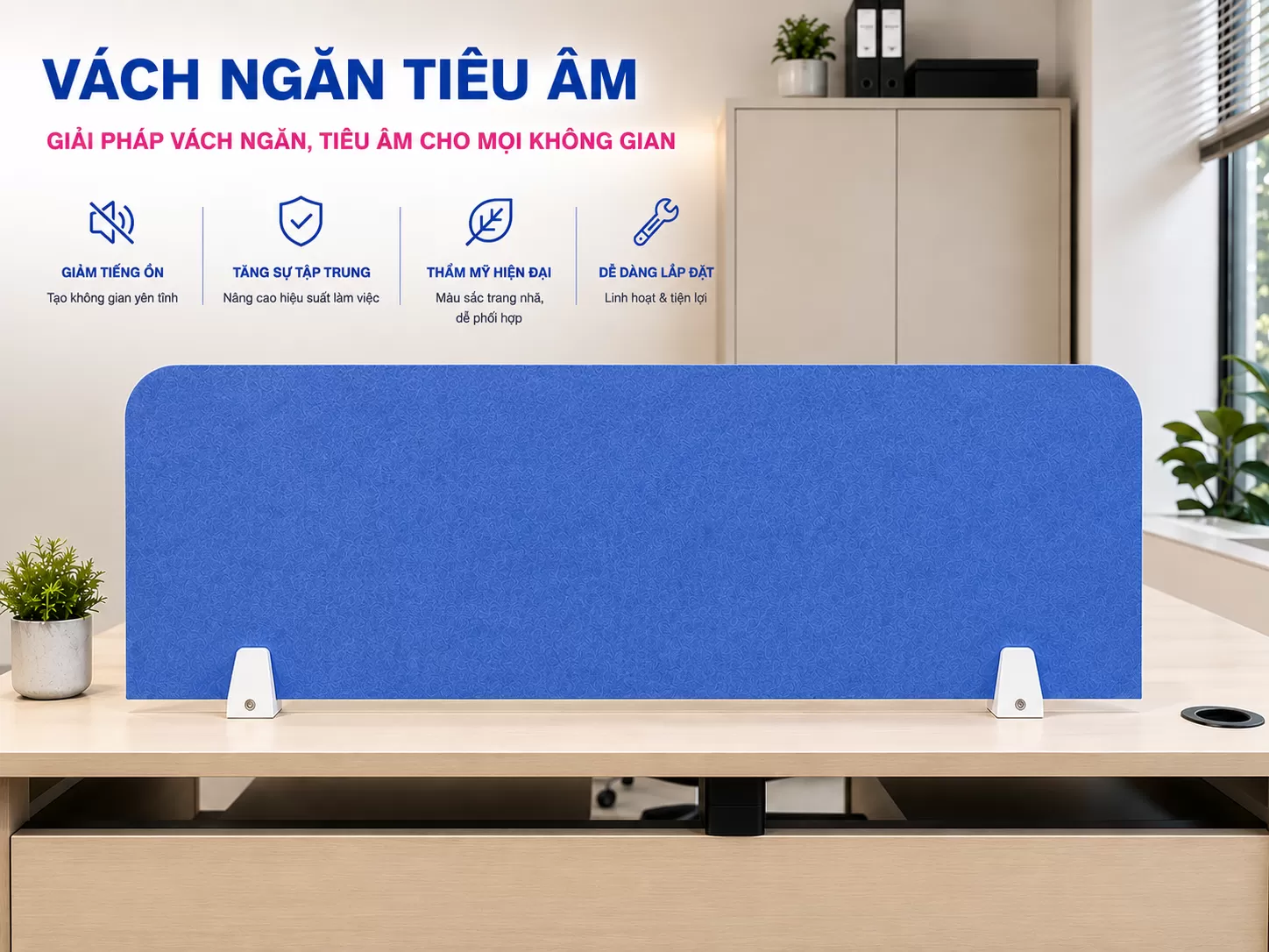 Vách ngăn văn phòng tiêu âm