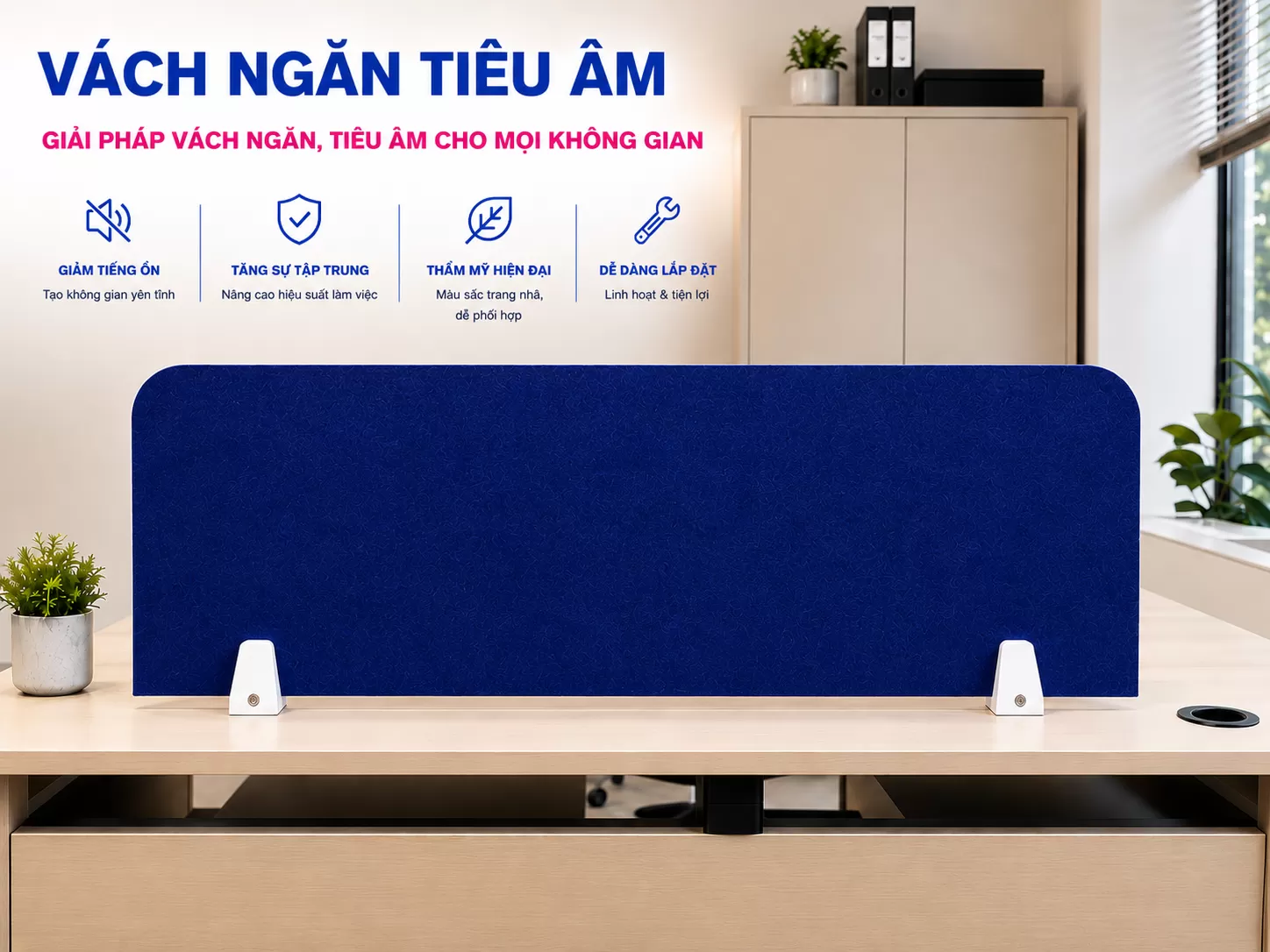 Vách ngăn văn phòng tiêu âm