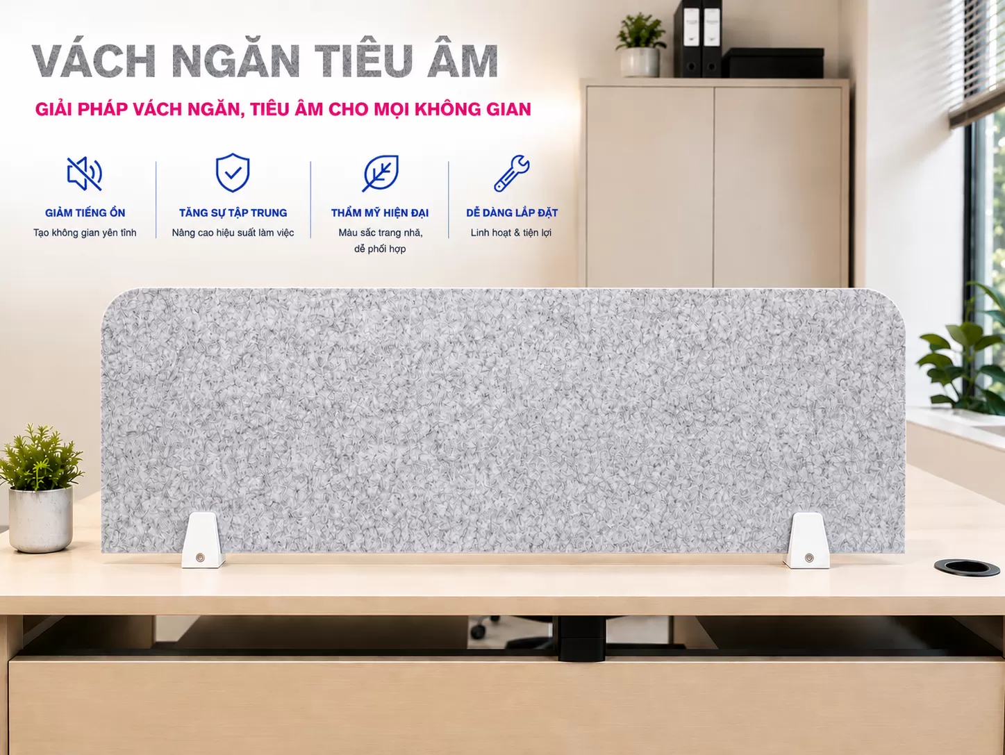 Vách ngăn văn phòng tiêu âm